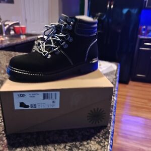 UGG Black Lace-Up Boots